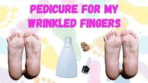 Pedicure for my wrinkled soles