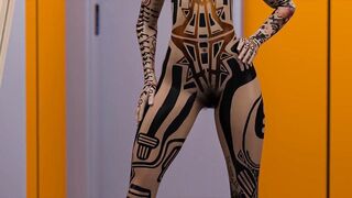 SEXVERSE Gameplay #04 Mirada Is Pregnant With A Ebony Baby!(NTR/Mass Effect)