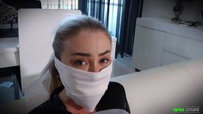 Aubrey - Multiple Gags While Wearing Catsuit FULL 4 Gag Video HD