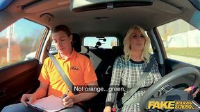 Blonde MILF Fucks for Fake Driving License