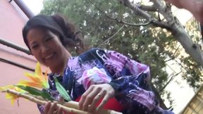 Slurping Asian MILF&#039;s Hairy Jugs, Uncensored Titty Fun