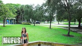 James Sees Selina Working Out at the Park; She Invites Him Home for Sex - MOFOS