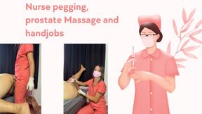 pegging, prostate massage and handjobs