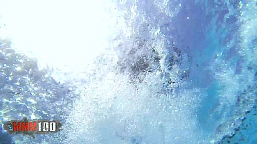 Penetrate her beatutiful sweet spot right in the middle of the pool