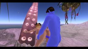 the alien pt. 2 - 3d slut rails big blue dick
