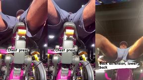 boner in the gym
