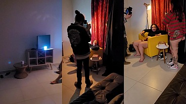 Bastidores da gravação de Halloween com Mila Spook