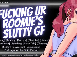 Your Roomie's Bi Girlfriend is a Total Slut For You -- Blowjob Switch -- Audio Roleplay