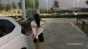 Eastern Delights: Brunette Babe Bound &amp; Gagged in Outdoor Bondage Marathon