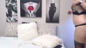 Black Lingerie Striptease