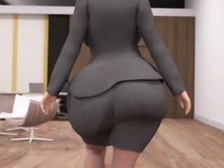 Pawg woman gets booty screwed in limo with her Boss
