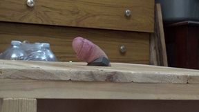 HEAVY COCK CRUSH WITH HARD THICK SOLED SHOES X 2 DOC MARTIN SANDALS AND CROCS with CUM SHOT CAM 2