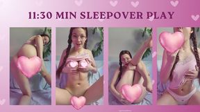 Let me show all the things I would do at a sleepover party