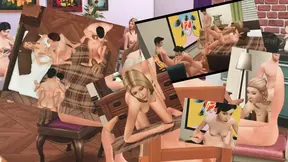 TV Show's XXX Adaptation Series Friends_vol 3 Group Orgy at Home