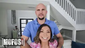 Busty Brunette Vivianna Uses Her Plump Tits to Tempt Muscled JMac - Mofos