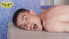 Poolside threeway freak show with Abigaiil Morris' big tits, wet and wild