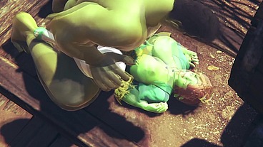 Princess Fiona get Rammed by Hulk
