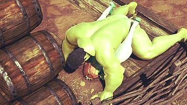 Princess Fiona get Rammed by Hulk