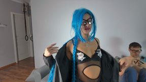 Jinx Has A Fun With A Nerd And Her Smelly Panties - Part 1