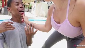 Sheena Ryder Dominates Step Son's BBC in Interracial MILF Lesson