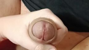 I pound his butt&#x1F351; with massive strap-on dildo until he shoots his load