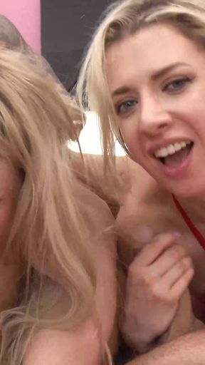 Epic moment from &quot;Adriana Sweetblonde &amp; Naomi Love FIRST DVP gangbang&quot;