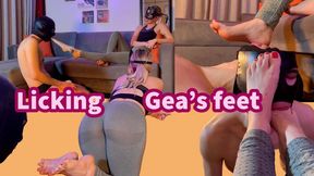 GEA DOMINA - LICKING GEA'S FEET