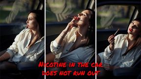 Nicotine in the car does not run out