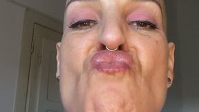 sniffing my lips