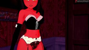 meru the succubus having fucking hard - red - full & pov on sheer & ptrn: fantasyking3