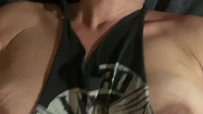 Busty wife gets hairy pussy&#x270C; cumshot