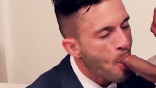 PlayingMen.com - Handsome Latino boss fucks his classy coworker with hard and deep st