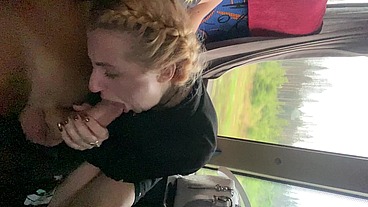 WTF! I got CAUGHT without the bus ticket and the ticket inspector made me SUCK his dick and CAME in MY MOUTH!