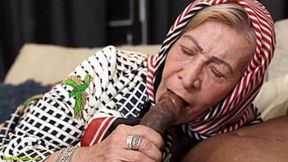 Old granny enjoys intense anal&#x1F44C; pleasure from her muscular neighbor