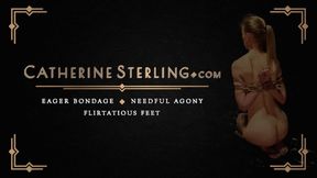 A Slender Submissive OTM Gagged with 4 Layers of Cloth by Busty Blonde Mistress & Hogtied On Screen - A Custom Video! SD Version!