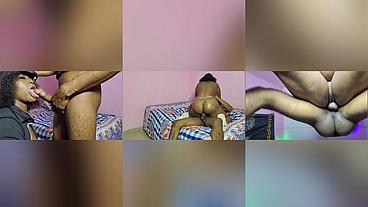 FelixFucks - Police woman arrest a young black dude and ride on his big fat cock