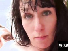 Cute emo girl delights in rough outdoor and indoor fun