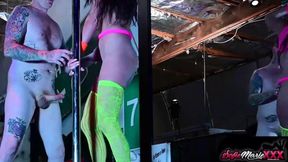 Dirty stripper Sofie Marie gets nailed by a horny&#x1F975; client at a strip club