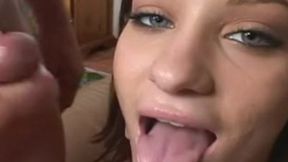 Two studs satisfy Brittany's insatiable lust for a cock&#x1F346;-sucking good time
