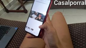 continuacao. negao nao teve como escapar, pego em traicao agora e obrigado pela esposa a foder com a amante.