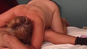 Mature Woman I Met on the Street Gives Me a Nice Ass Blowjob and Then Rides My Cock