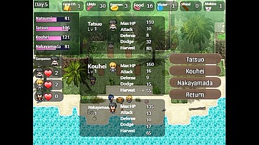 The Castaway Married Gal's Netorare Story [ NTR hentai game PornPlay] Ep.4 hot blonde got stuck in a hole on the beach