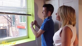 British mom Amy Seduced Young Handyman To Banged Her