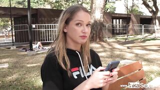 BRAZILIAN GRINGA Larissa Leite caught inside Sao Paulo ends up