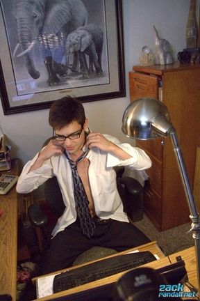 An Office Boy & His Toys