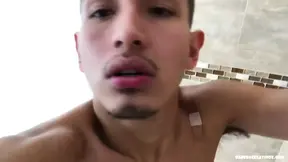 Latin Boy Roman Blake Beating Off