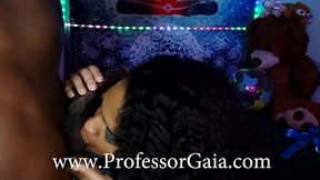 Intense BBC Blowjob Ends in a Messy Cumshot on Ebony Goddess