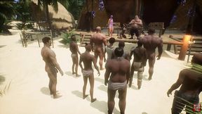 Island Get-Together with Group Fun Scenes
