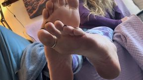 Leopard Print Slippers (And Soles) Tease PART 4