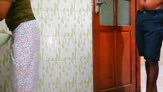 House Owner having Sex inside Restroom